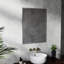 24 po, aluminium, argent, miroir de salle de bain, reflet compact, large et transparent, surface réfléchissante lisse et élégante