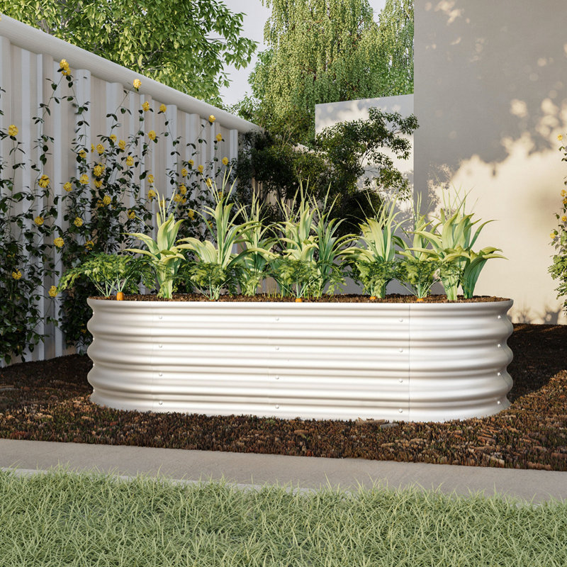 Jardinière surélevée galvanisée, H 12 po x l 48 po x P 24 po, Set of 2