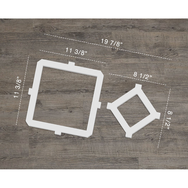 Panneaux muraux décoratifs Arcadia en PVC de qualité architecturale, H 11,375 po x l 20,625 po x P 0,4 po