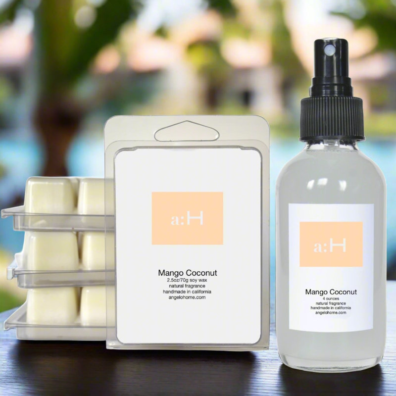 A: H Cire parfumée à la mangue et à la noix de coco
