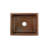 20" Hammered Copper Kitchen/Bar/Prep Single Basin Sink
