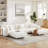 MINIMORE Modern Style Chris 4S Sofa With 2 Ottomans
