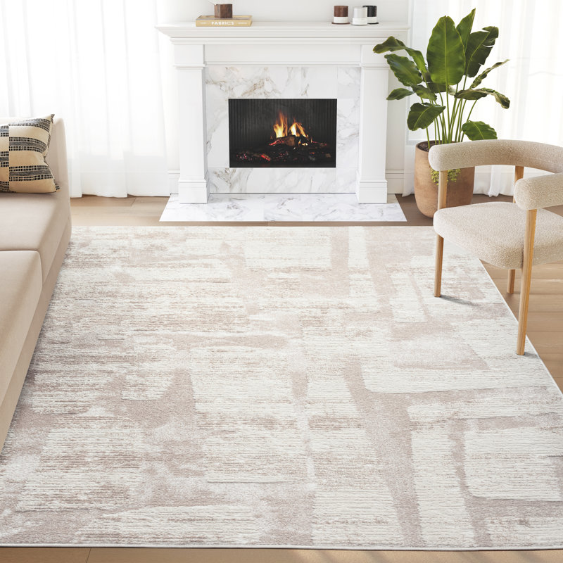 Taydum Abstract Indoor Rug, Rectangle 7'9" x 10'2"