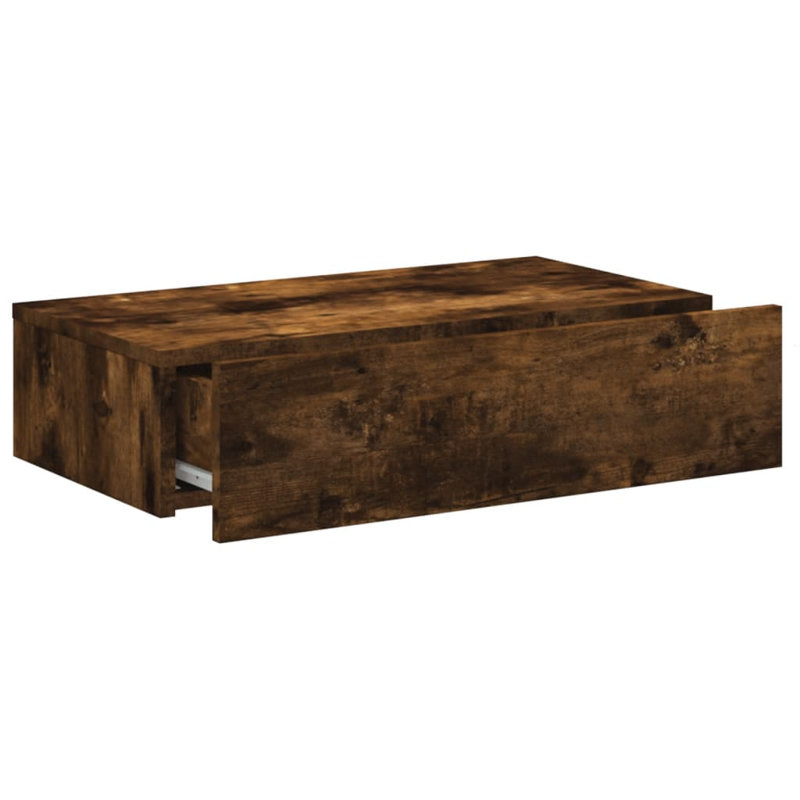 Briahnna TV Cabinets with LED Lights Media Unit, Smoked Oak