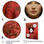 Portrait rétro d'une femme fleur mystérieuse - impression-175183483-175183476