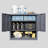 Gray 29.78" H Wall - Mounted Garage Storage Cabinet With Door, Floating Tool Cabinet, Removable Shelves, Precise Hinge Function Steel For Kitchens, Basements, Warehouses, Quick Setup, Adjustable