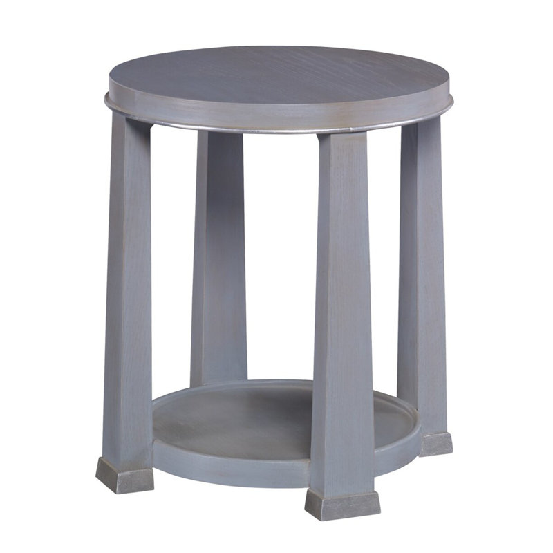Glam Solid Wood End Table, Provence