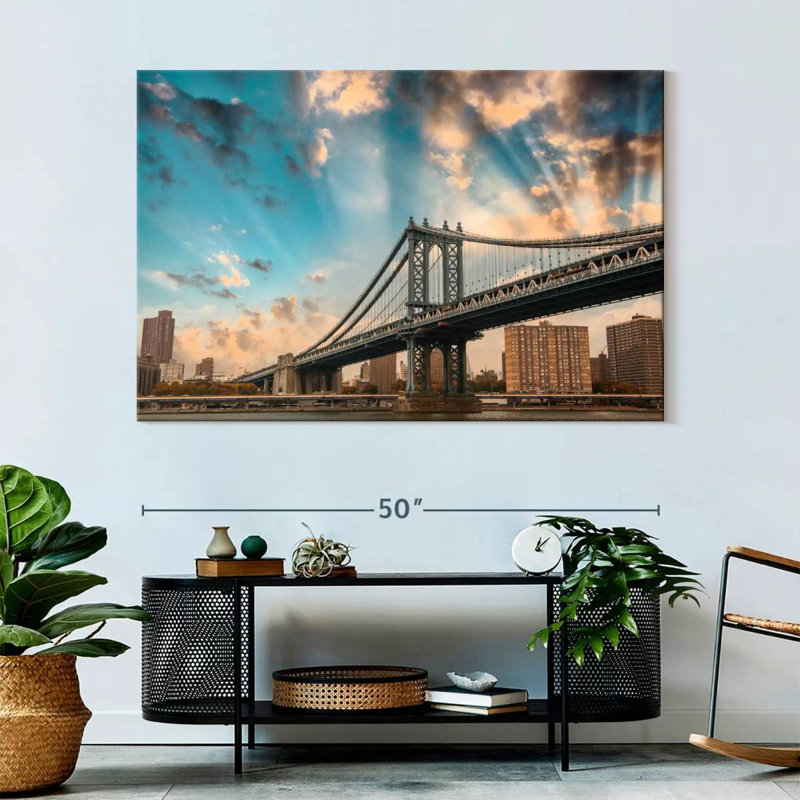 Nicci Dramatic Manhattan Bridge, 34" H x 51" W