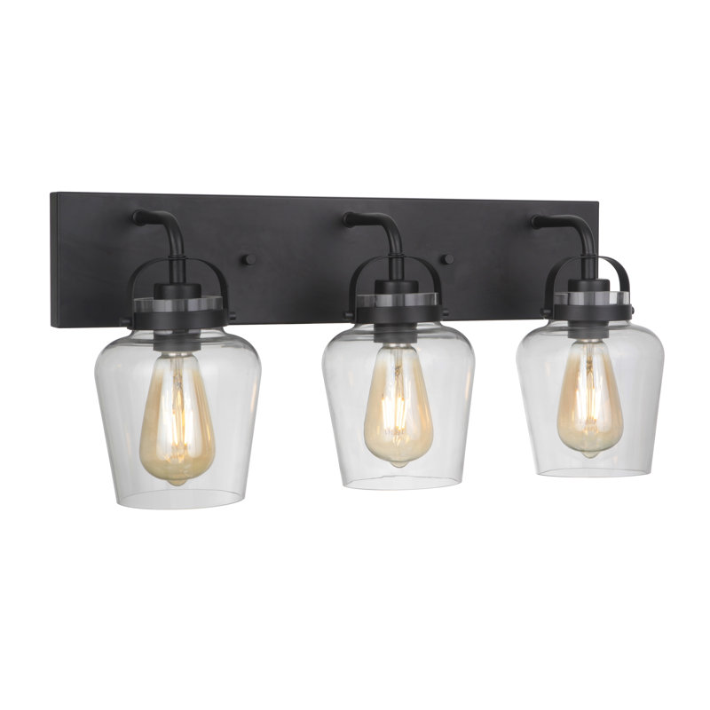 Tribble 3 - Light Vanity Light, Flat Black
