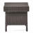 All-Weather Folding Table - Brown, Fits Outdoor Spaces, 16.32 In D X 23.35 W 15.75 H Patio Snack Foldable, Furniture Complement,