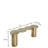 Risabh 71'' Modern Irregular Nuage Console Table with Sculptural Free Form Design – Architectural Statement Table