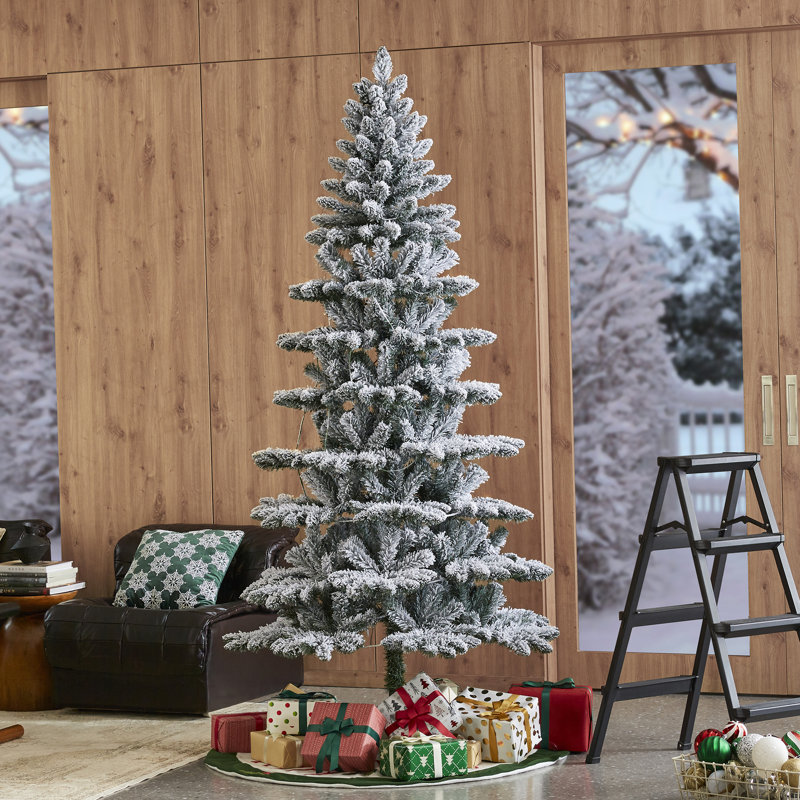 Arbre de Noël artificiel épinette avec lumières, 7,5 pi