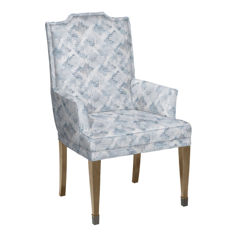 Travis By Michael Weiss Upholstered Arm Chair, Tommy Flax, Hampton, No