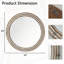 Miroirs décoratifs ronds en bois