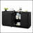 Elegant Vertical Stripe Buffet Cabinet With Curved Wave Design, Multi-Functional Storage For Living Room And Bedroom-1934795453