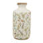 Vase cylindrique en céramique avec motifs floraux délicats pour rehausser les décorations