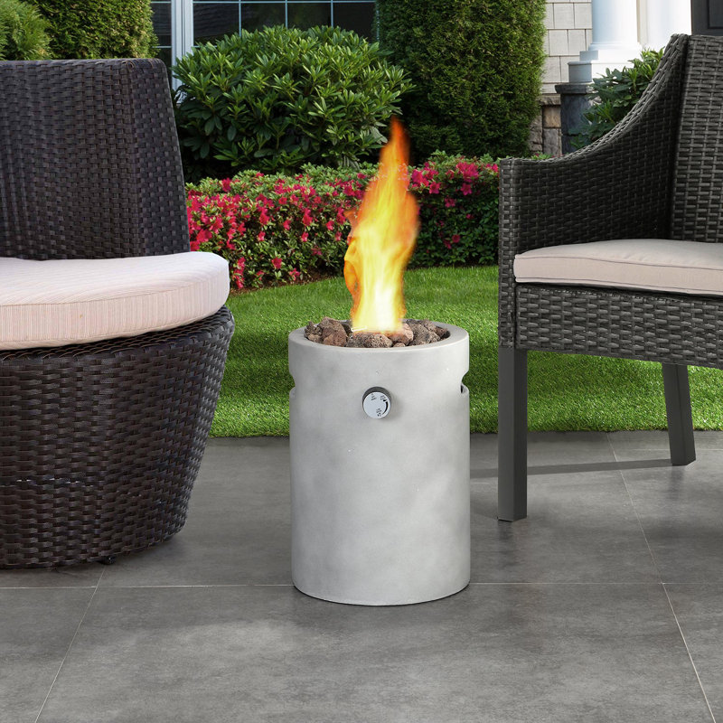 Kelch Column Concrete Propane Smokeless Fire Pit