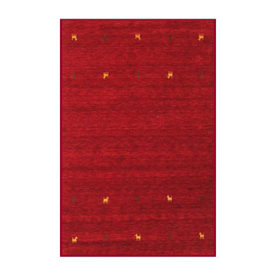 Tapis rouge / jaune Caya