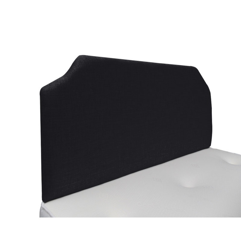 Burchell Upholstered Headboard, Small Double (4'), Charcoal