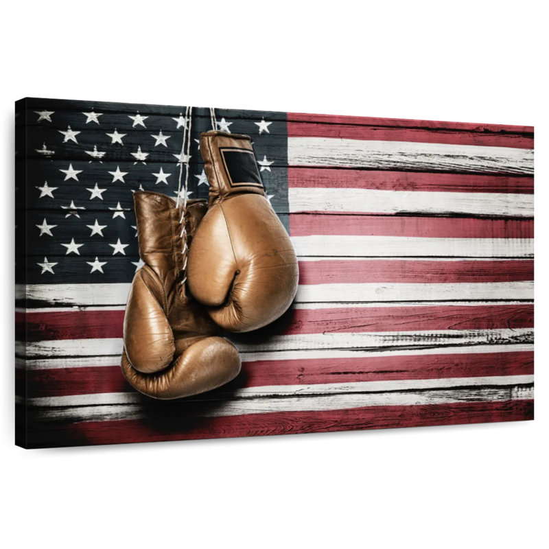 Borges American Boxing, 20" H x 30" W