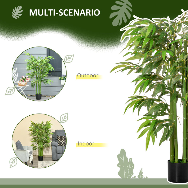 Namern 55'' Faux Bamboo Tree in Pot