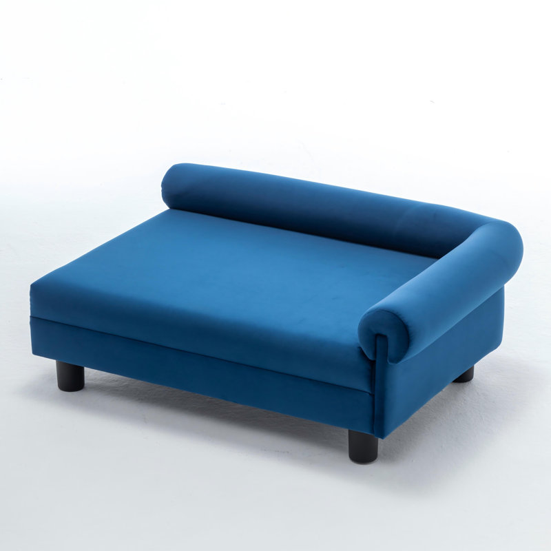 Lit pour chien Malcolm Elegant Rectangle, Navy