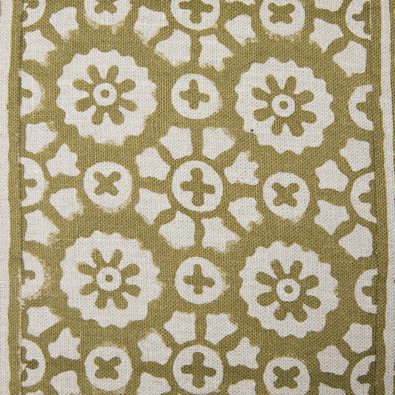 Patrika Pillow Cover - 22" x 22", Green Floral