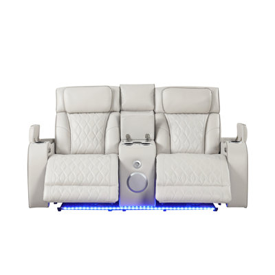 Causeuse inclinable de style moderne Fortuner en bois avec fonction de massage incluse