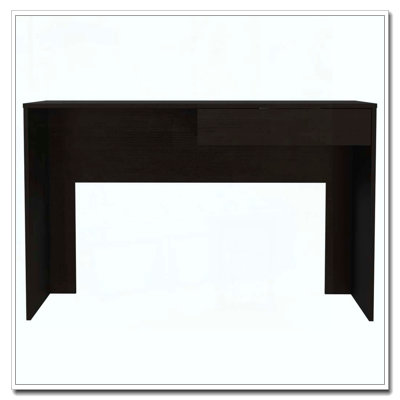 Bureau d'ordinateur à 1 tiroir Black Wengue