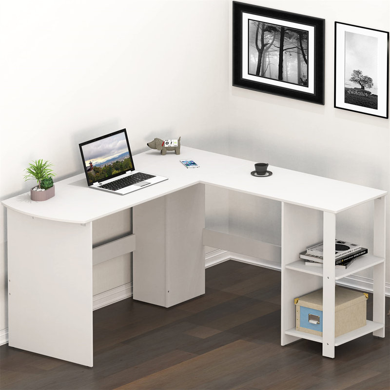 Bureau de direction en L Chelsay, Blanc, Blanc