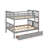Full Over Full Bunk Bed With Drawers And Ladder-2043193389