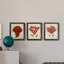 Antique Red Coral I - ensemble de 3 peintures sur toile encadrées-439793166-439793271