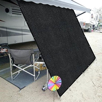 Abat-jour de protection solaire pour auvent 8 pi. X X Mesh Protection, 90% boules élastiques et crochets, pour les voyages en plein air Crochets amusants inclus, vacances en voyage