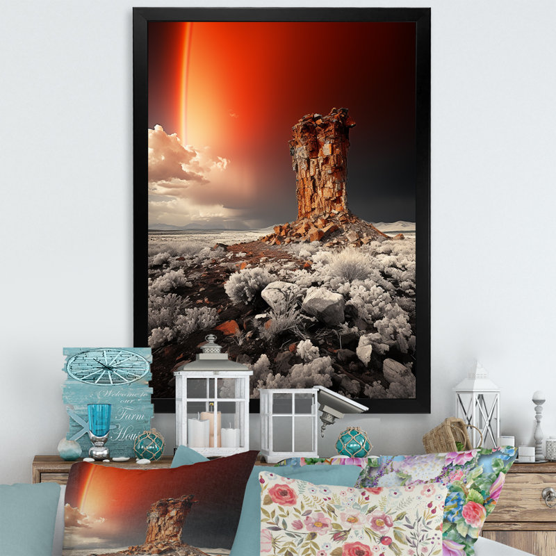 " Rainbow Monochrome Euphoria ", Black Picture Framed, 20" H x 12" W x 1" D