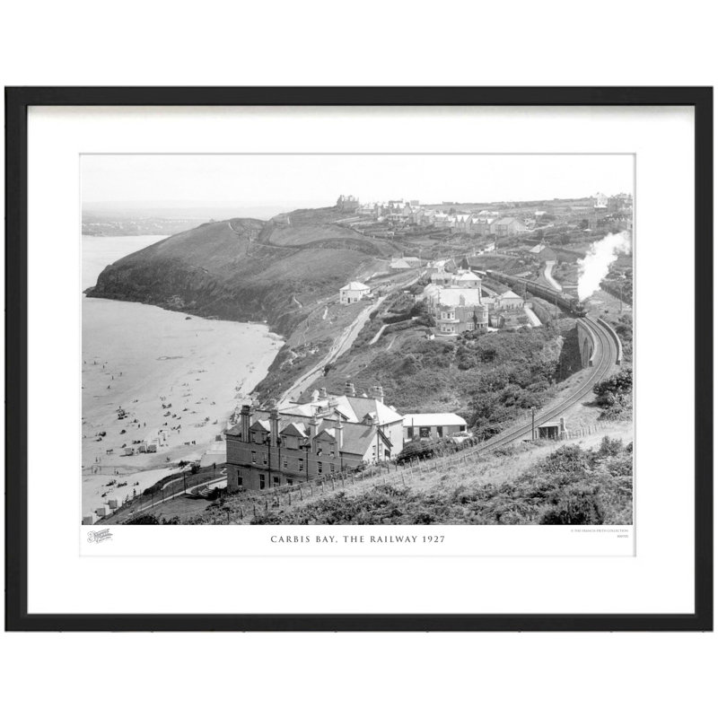 Carbis Bay, The Railway 1927 - Single Picture Frame Print, 45cm H x 60cm W x 2.3cm D
