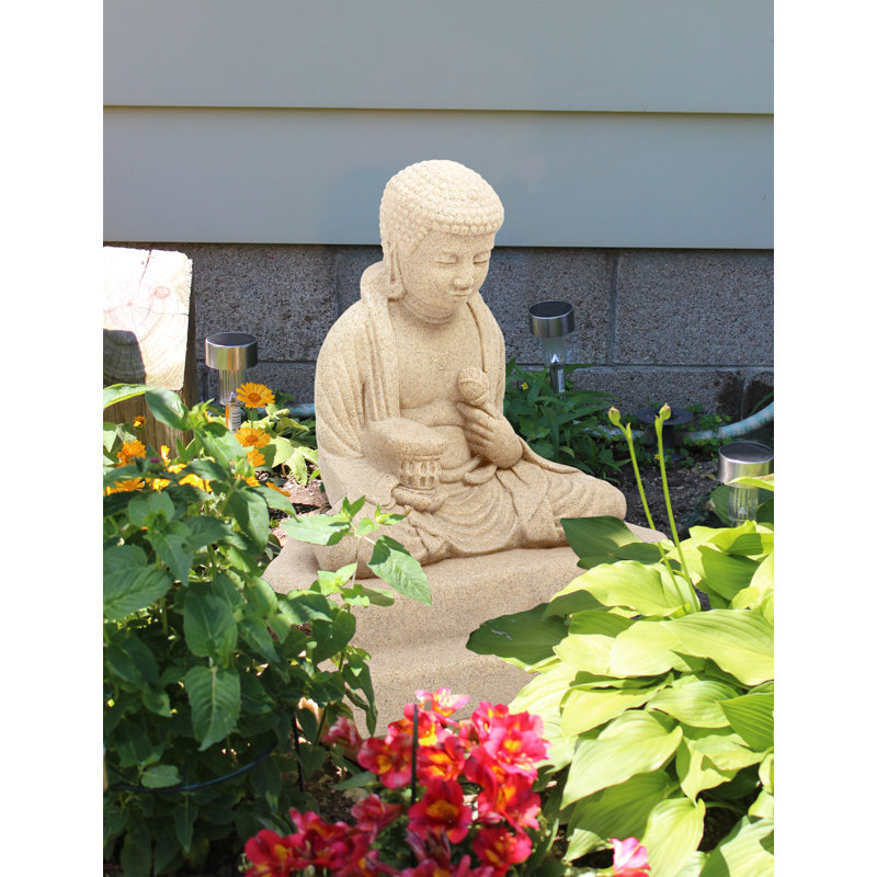 Statue de Bouddha méditant Galvan, Grès