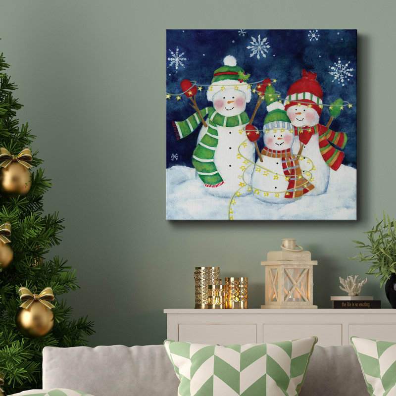 Toile tendue festive I-Premium Gallery - prête à être accrochée, H 10 po x l 10 po x P 1,5 po