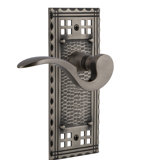 Craftsman Plate Passage (Hall & Closet) with Manor Lever