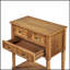 Console étroite avec trois tiroirs de rangement et une tablette inférieure, parfaite pour les petits espaces et les décors élégants-793115485