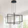 Vollmer 3-Light Dimmable LED Square/Rectangle Chandelier