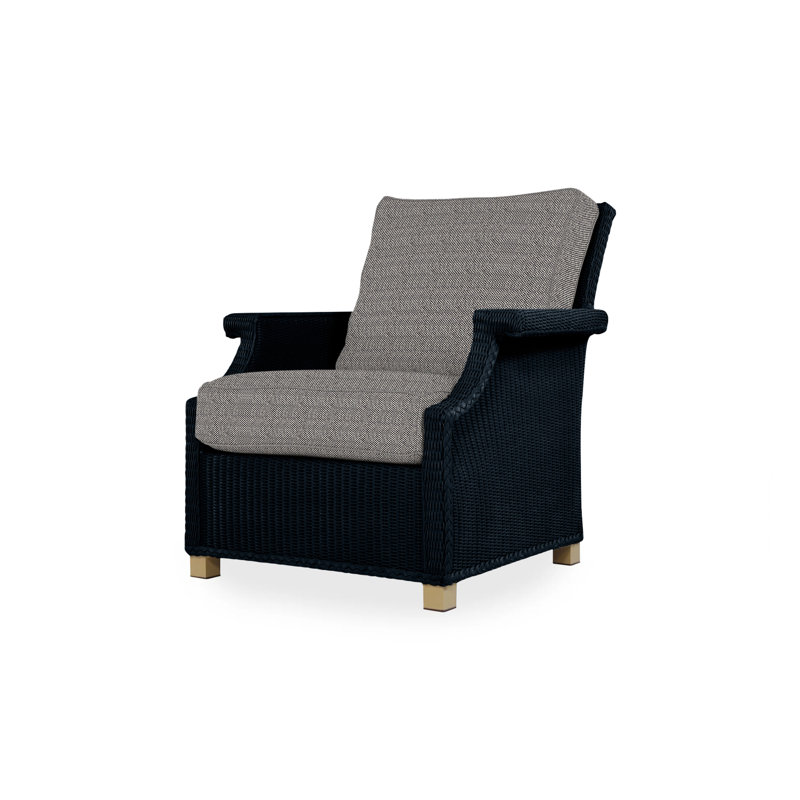 Hamptons Outdoor Lounge Chair, Cottage Pepper, Ebony