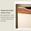 Table de meuble-lavabo de luxe 47,24 po en noyer clair - combinaison de commode modulaire, bords chanfreinés arrondis, tiroir à code, trou de gestion des câbles, espace de rangement encastré, glissières en métal lisse, pour rangement de coin de chambre et de bijoux
