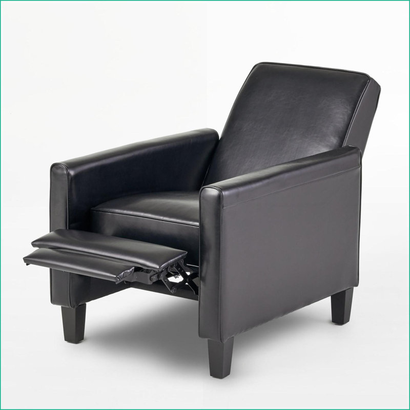 Fauteuil inclinable à pousser | Conception ergonomique élégante | Noir | Cuir PU
