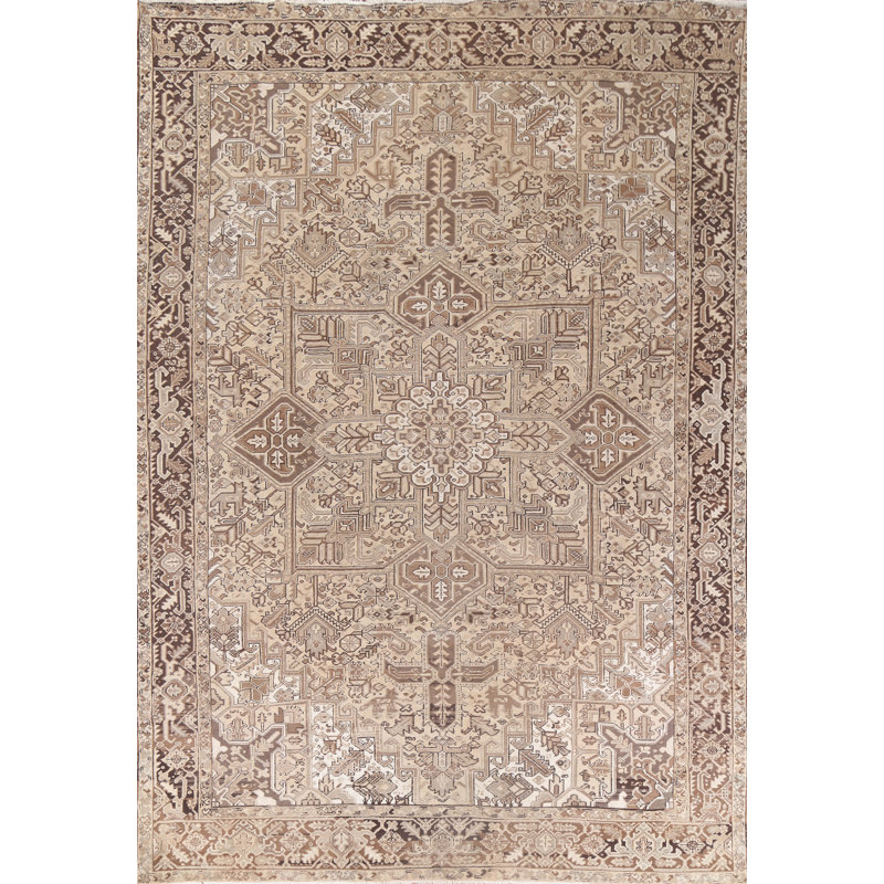 Tapis géométrique rétro 10 x 13