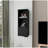 Black Wall Cabinet with One Door
