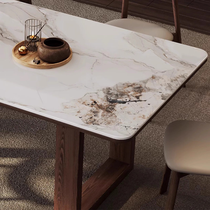 Modern minimalist style dining table, 29.53"H x 55.12"L x 31.5"W