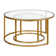 Watson (Set of )Two 35" Glass And Steel Round Nested Coffee Tables