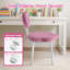 Chaise de bureau pour adolescent Chaise de coiffeuse pour fille Chaise de bureau pour enfant Teddy-131568521