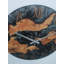 16 pouces de diamètre prêt à expédier, horloge murale en résine, horloge murale, horloge murale en bois, décoration murale, horloge murale en bois, grande horloge murale
