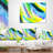 Vibrant Brushstrokes - Abstract Printed Throw Pillow-30735189